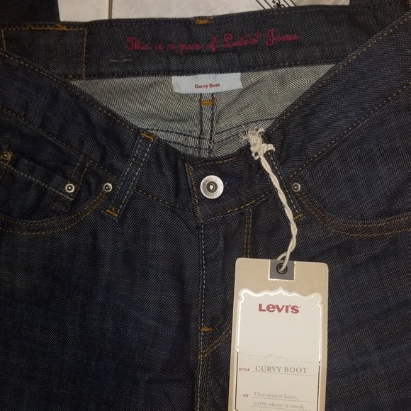 Levis Curvy Boot Sexy Rigid Low Rise Jean 2L Jrs NWT - Picture 2 of 3